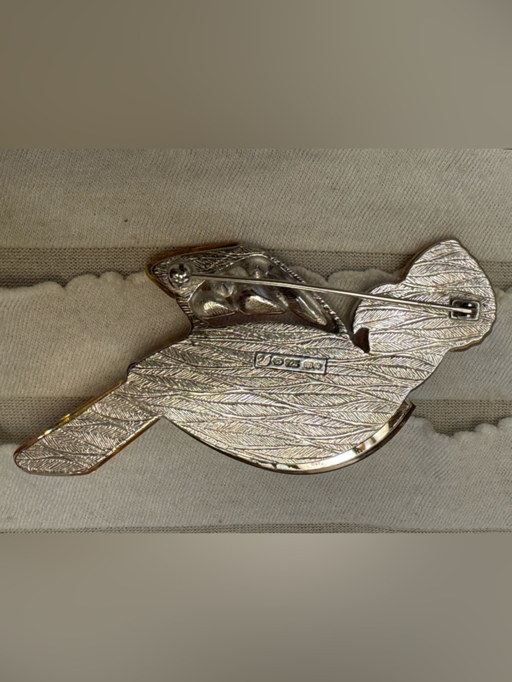 Swarovski Crystal Pin Brooch Vintage Cockatoo Parrot Jeweled Sterling Silver Art - Picture 11 of 11